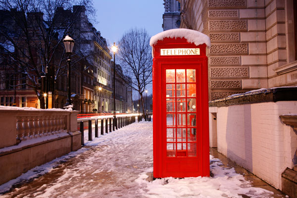 Stedentrip in de sneeuw in Londen